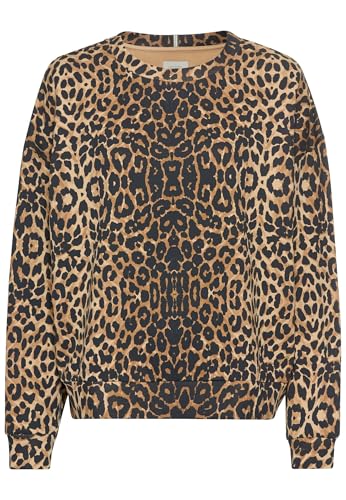 camel active Damen Oversized Sweatshirt aus Reiner Baumwolle Leo, Womenswear-M von camel active