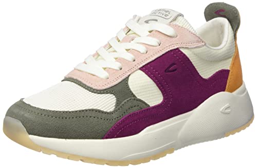 camel active Damen Ramble Sneaker, Cream Peach Multi, 37 EU von camel active