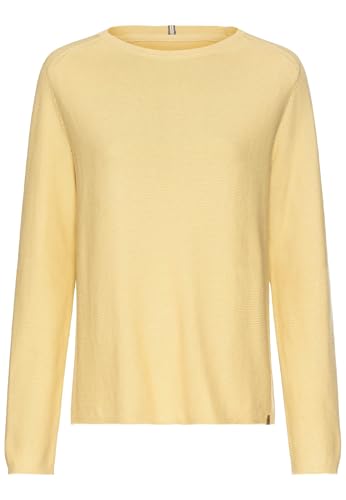 camel active Damen Rundhals Sweatshirt aus Reiner Baumwolle Gelb, Womenswear-M von camel active