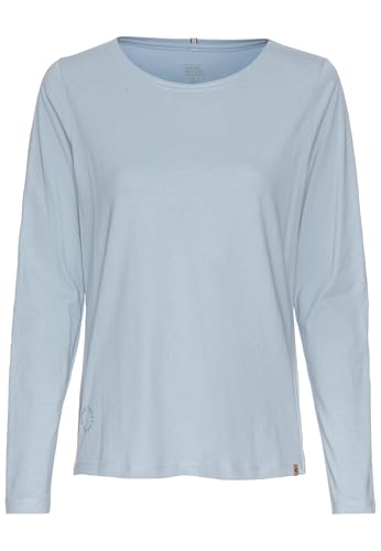 camel active Damen Rundhals Sweatshirt aus Reiner Baumwolle Hellblau, Womenswear-XL von camel active