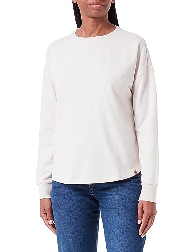 camel active Damen Rundhals Sweatshirt aus Reiner Baumwolle Mandel Womenswear-L von camel active