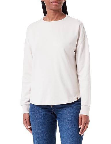 camel active Damen Rundhals Sweatshirt aus Reiner Baumwolle Mandel, Womenswear-XL von camel active