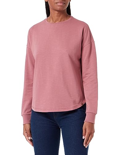 camel active Damen Rundhals Sweatshirt aus Reiner Baumwolle Rot-Braun Womenswear-L von camel active