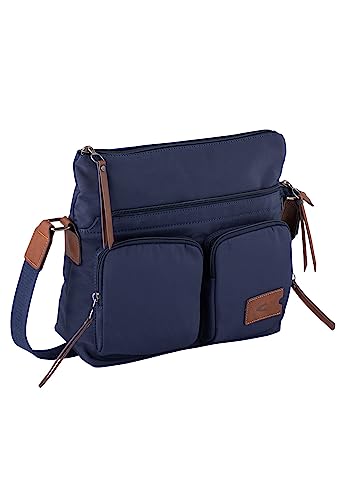 camel active Damen SKY Umhängetasche aus hochwertigem Nylon Dunkelblau womenswear-M von camel active