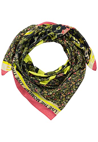 camel active Damen Tuch mit handgemalten Aquarell Design Grün, womenswear-OS von camel active