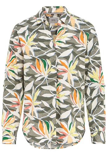 camel active Damen Schlupfbluse mit Allover-Print Mehrfarbig, Womenswear-XL von camel active