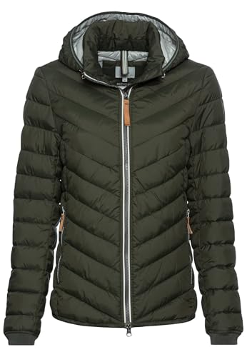 camel active Damen Steppjacke aus recyceltem Polyester Dunkelgrün, womenswear-36 von camel active