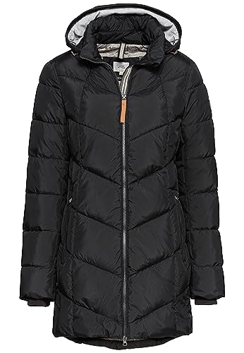 camel active Damen Steppmantel aus recyceltem Polyester Schwarz, womenswear-40 von camel active