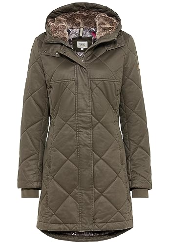 camel active Damen Steppmantel im Vintage Look Khaki womenswear-36 von camel active