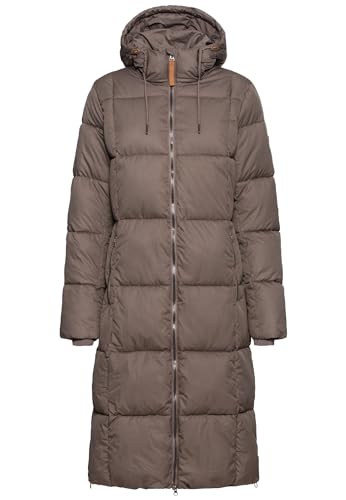 camel active Damen Steppmantel mit Kapuze Braun, womenswear-40 von camel active