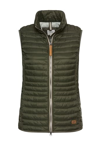 camel active Damen Steppweste aus recyceltem Polyamid Dunkelgrün, womenswear-42 von camel active