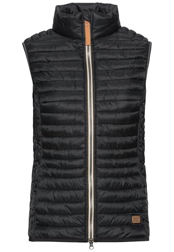 camel active Damen Steppweste aus recyceltem Polyamid Schwarz, womenswear-42 von camel active