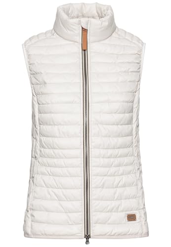 camel active Damen Steppweste aus recyceltem Polyamid Wollweiß, womenswear-40 von camel active