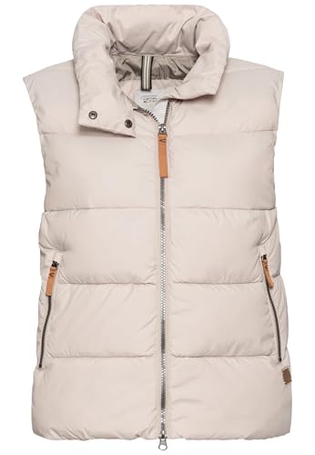 camel active Damen Steppweste aus recyceltem Polyester Beige-Braun, womenswear-48 von camel active