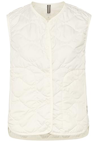 camel active Damen Steppweste aus recyceltem Polyester Knochenweiß, womenswear-48 von camel active