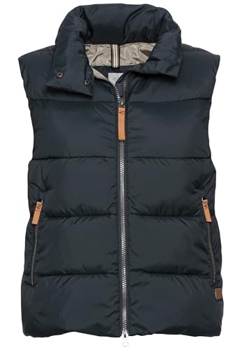 camel active Damen Steppweste aus recyceltem Polyester Nachtblau, womenswear-42 von camel active