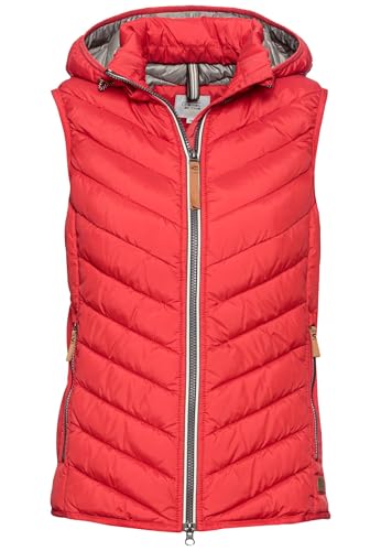 camel active Damen Steppweste aus recyceltem Polyester Rot, womenswear-34 von camel active