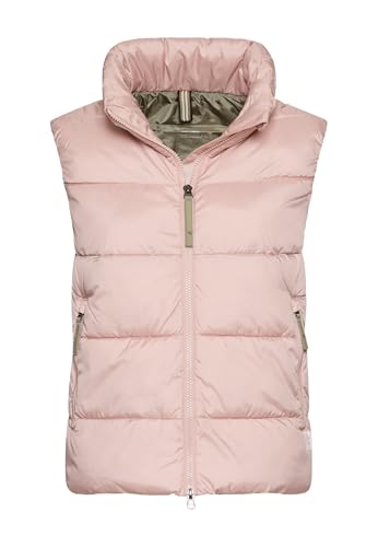 camel active Damen Steppweste mit 2-Wege-Reißverschluss Rosa, womenswear-48 von camel active