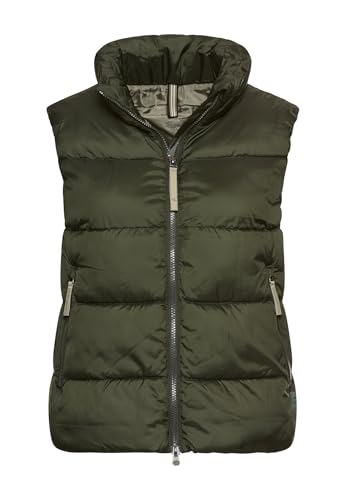 camel active Damen Steppweste mit 2-Wege-Reißverschluss Waldgrün, womenswear-42 von camel active