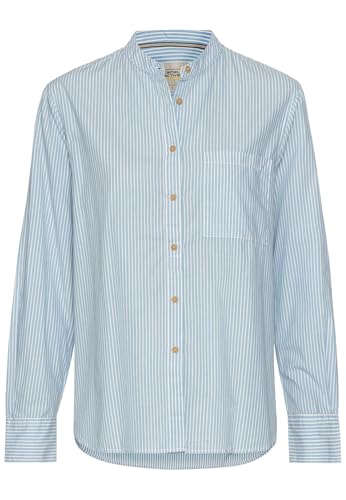 camel active Damen Streifenbluse im Relaxed Fit Blau-Weiß, Womenswear-XL von camel active