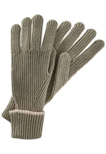 camel active Damen Strickhandschuhe aus einem Baumwollmix Khaki womenswear-M von camel active