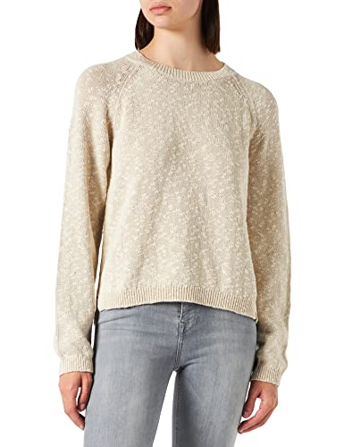 camel active Damen Strickpullover aus Baumwoll-Leinen-Mix Beige Womenswear-L von camel active