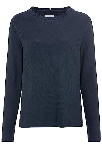 camel active Damen Strickpullover aus Reiner Baumwolle Blau Womenswear-L von camel active