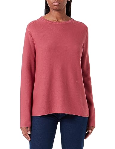 camel active Damen Strickpullover aus Reiner Baumwolle Rot-Braun, Womenswear-S von camel active