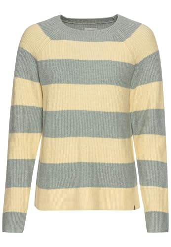 camel active Damen Strickpullover im Streifenmuster Gelb-Grün, Womenswear-M von camel active
