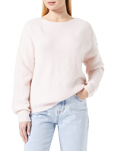 camel active Damen Strickpullover mit Rundhalsausschnitt Rosa Womenswear-L von camel active