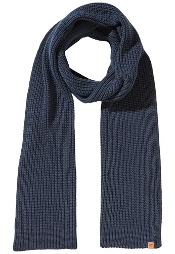 camel active Damen Strickschal aus reiner Baumwolle Dunkelblau, womenswear-OS von camel active