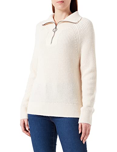 camel active Damen Stricktroyer mit Wollanteil Beige-Weiß Womenswear-M von camel active