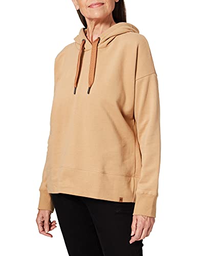 camel active Damen Sweatshirt aus Baumwolle mit Kapuze Caramel Womenswear-XL von camel active