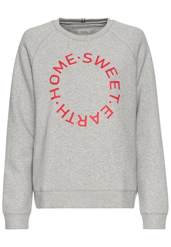 camel active Damen Sweatshirt mit Print Grau, Womenswear-XXL von camel active
