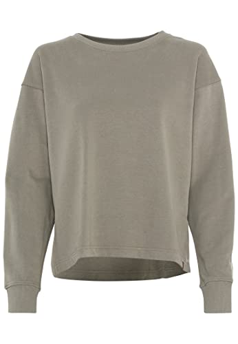 camel active Damen Sweatshirt mit Rundhalsausschnitt Khaki Womenswear-XXL von camel active