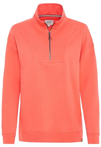 camel active Damen Sweatshirt mit Troyer-Kragen Melone Womenswear-L von camel active