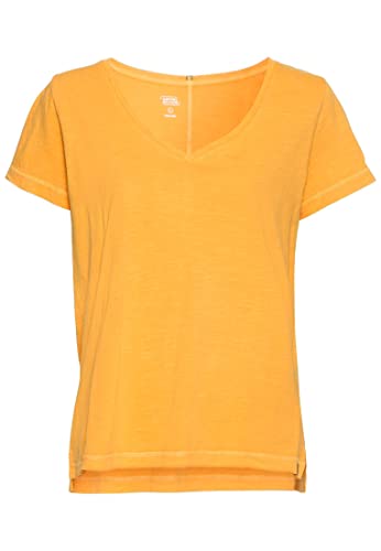 camel active Damen T-Shirt aus Organic Cotton-Jersey Orange Womenswear-M von camel active
