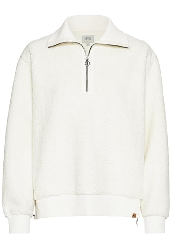 camel active Damen Teddy Troyer aus reinem Polyester Weiß, Womenswear-L von camel active