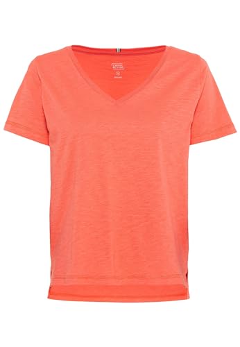 camel active Damen V-Neck T-Shirt aus Organic Cotton Melone Womenswear-S von camel active