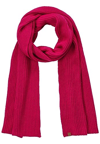 camel active Damen Weicher Strickschal aus reiner Baumwolle Magenta womenswear-OS von camel active