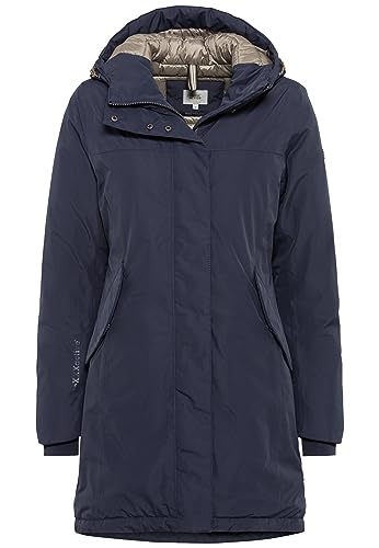 camel active Damen teXXXactive® Funktionsmantel aus recyceltem Polyester Dunkelblau womenswear-38 von camel active