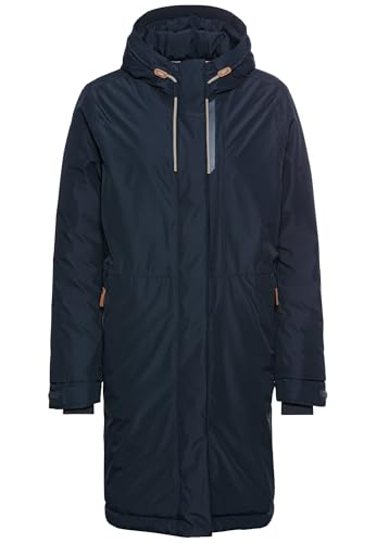 camel active Damen teXXXactive® Funktionsmantel aus recyceltem Polyester Nachtblau, womenswear-48 von camel active