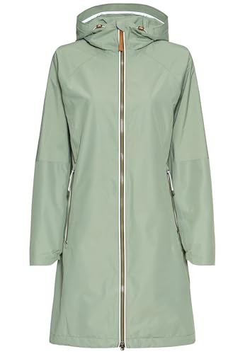 camel active Damen teXXXactive® Funktionsmantel mit Kapuze Minzgrün, womenswear-44 von camel active