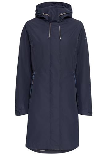 camel active Damen teXXXactive® Mantel aus recyceltem Polyester Dunkelblau, womenswear-38 von camel active