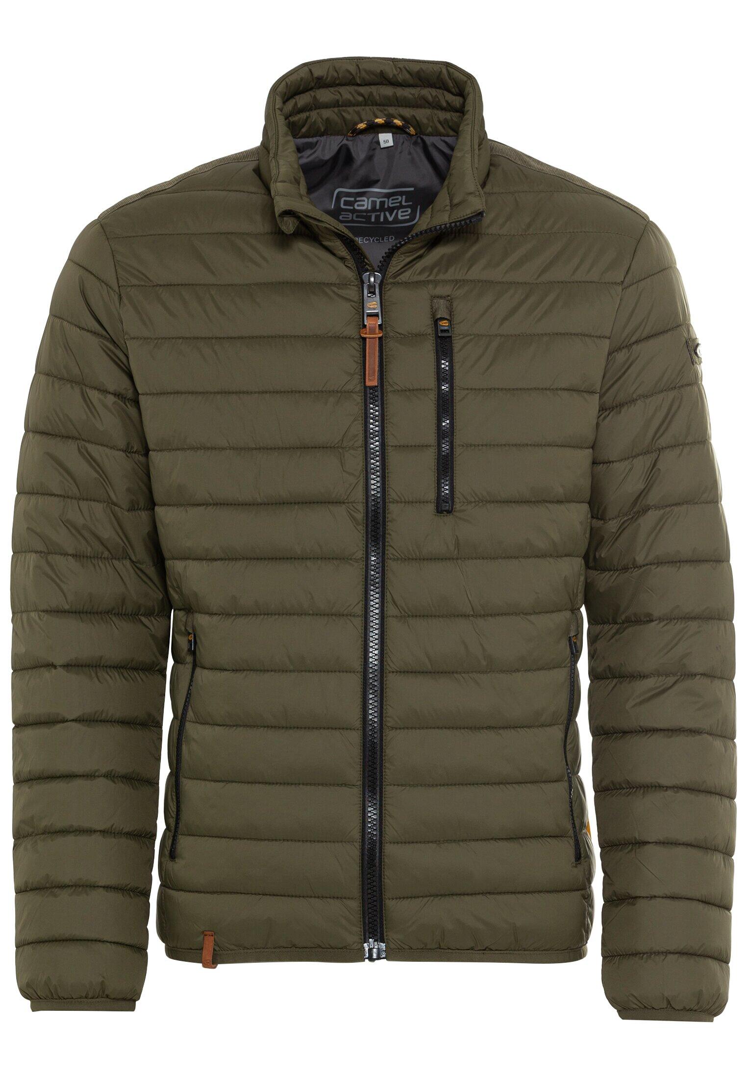camel active - Downfree Steppjacke aus recyceltem Polyester olive brown - Gr. - 60 von camel active