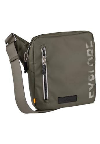 camel active Explore Herren Umhängetasche Crossbody Bag Klein Grün von camel active
