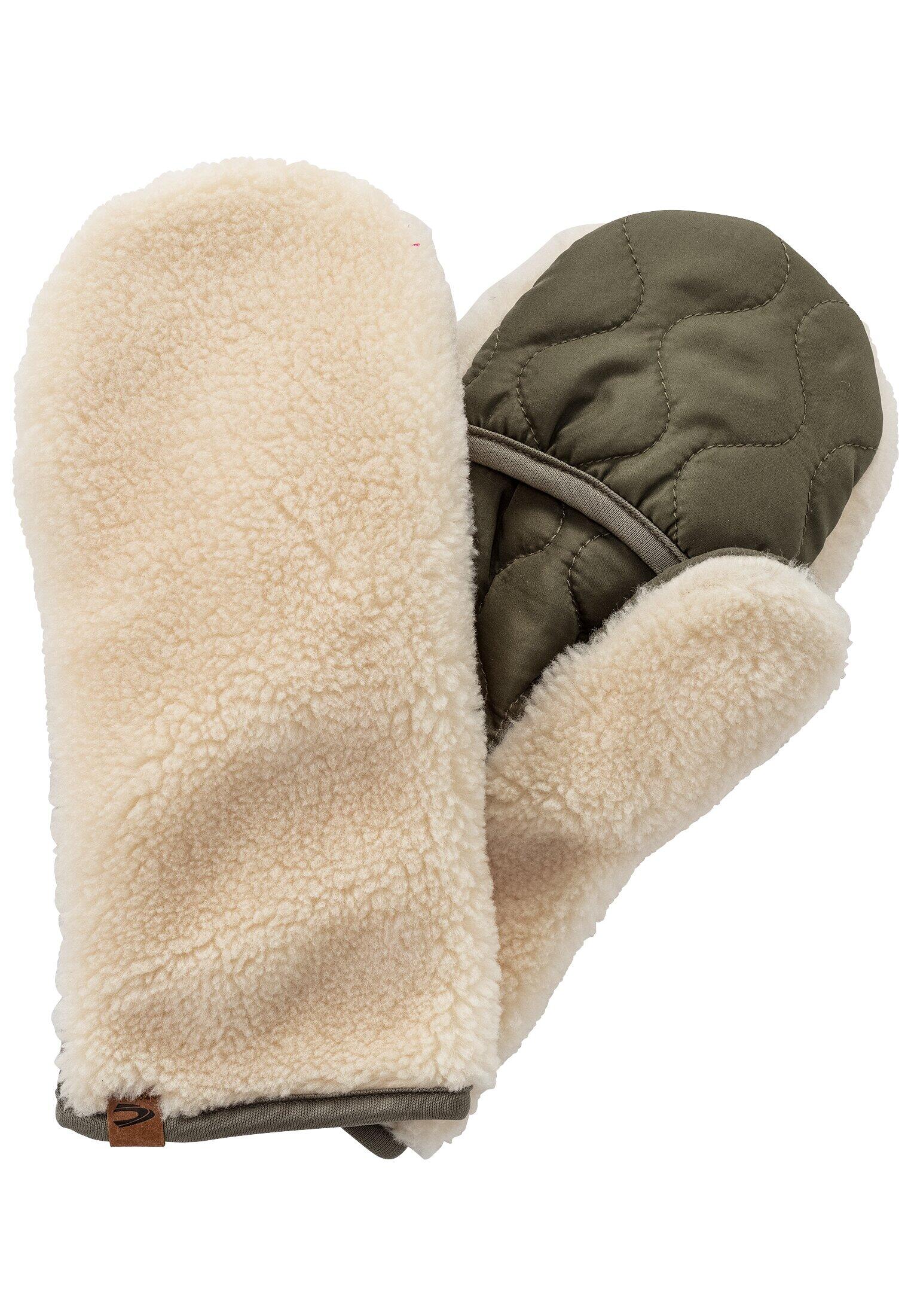 camel active - Fäustlinge mit Teddybesatz almond - Gr. - M von camel active