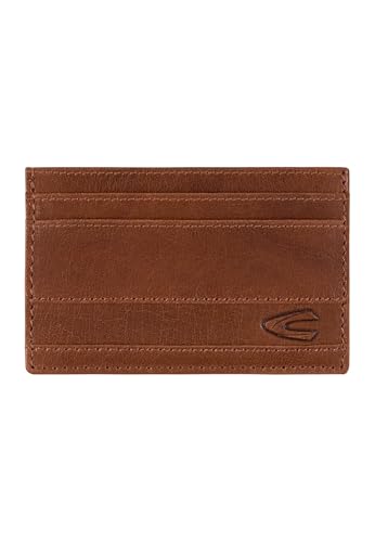 camel active Herren Field Kartenetui aus fein genarbtem Leder mit RFID Schutz Cognac, Menswear-S von camel active