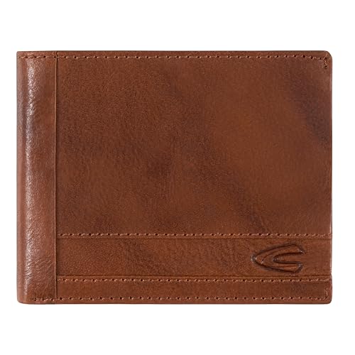 camel active Field Herren Geldbörse Querformat RFID Leder Mittelgroß Cognac Braun von camel active