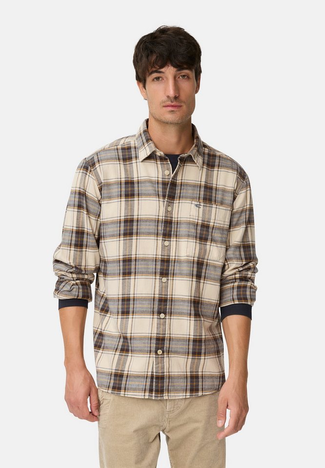 camel active Flanellhemd aus leichtem Flanell Langarm Kentkragen Kentkragen von camel active